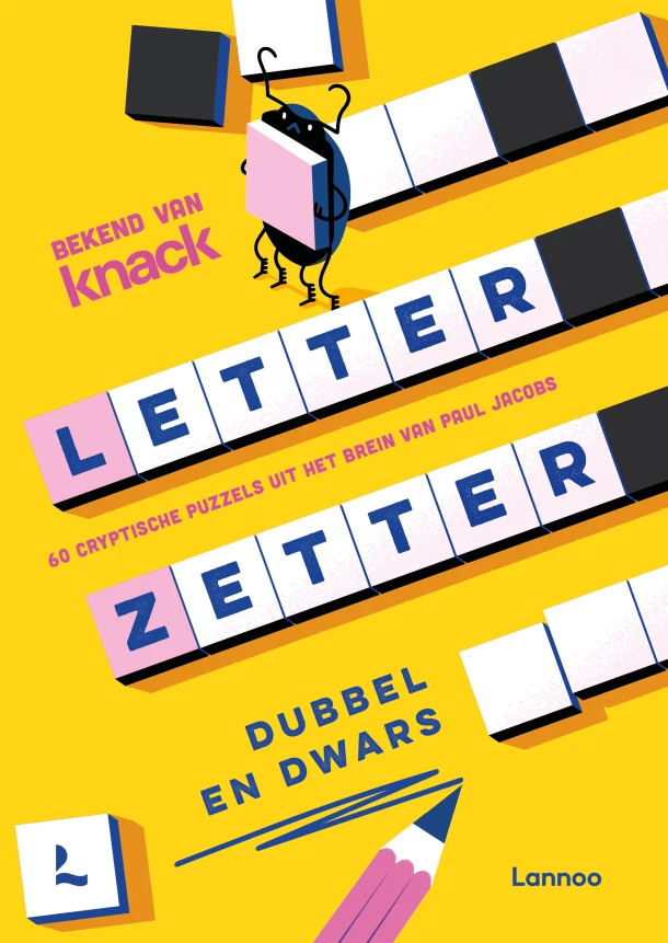 Letterzetter - Dubbel en dwars – Paul Jacobs – boek cover