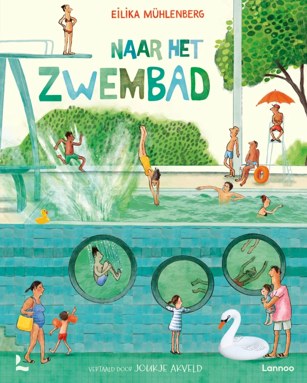 Naar het zwembad – Eilika Mühlenberg – boek cover