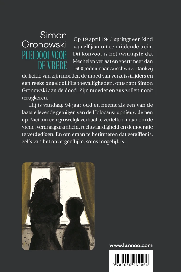 Pleidooi voor de vrede – Simon Gronowski – boek cover