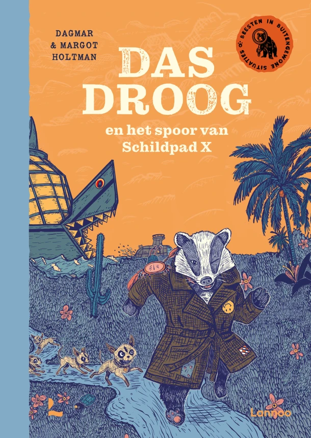Das Droog en het spoor van Schildpad X – Margot Holtman – boek cover