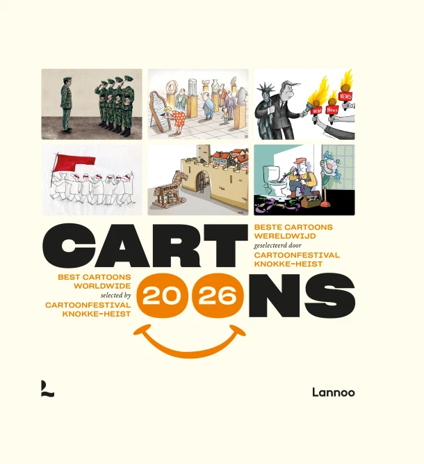Cartoons 2026 – Cartoonfestival Knokke-Heist – boek cover