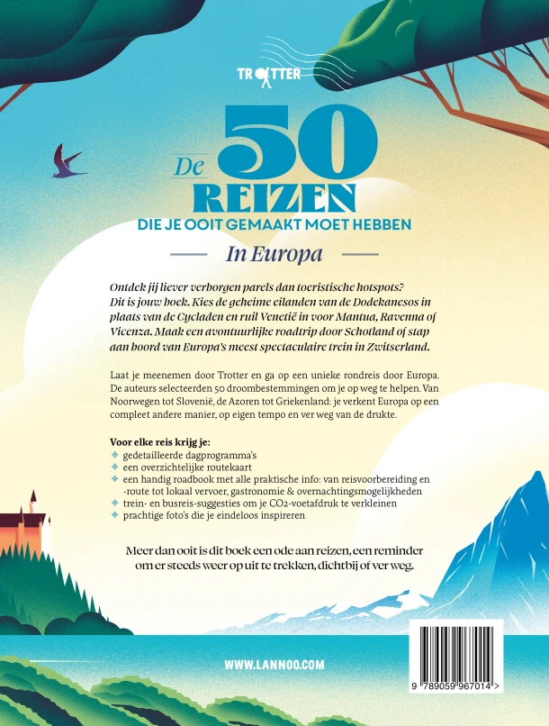 Trotter De 50 reizen die je ooit gemaakt moet hebben in Europa – boek cover
