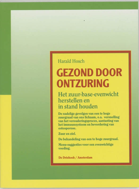 Gezond door ontzuring – H. Hosch – boek cover