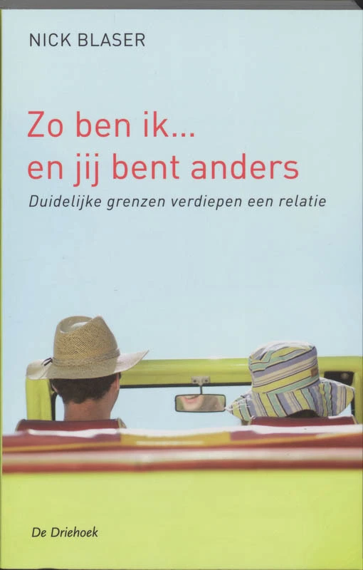 Zo ben ik... en jij bent anders – N. Blaser – boek cover