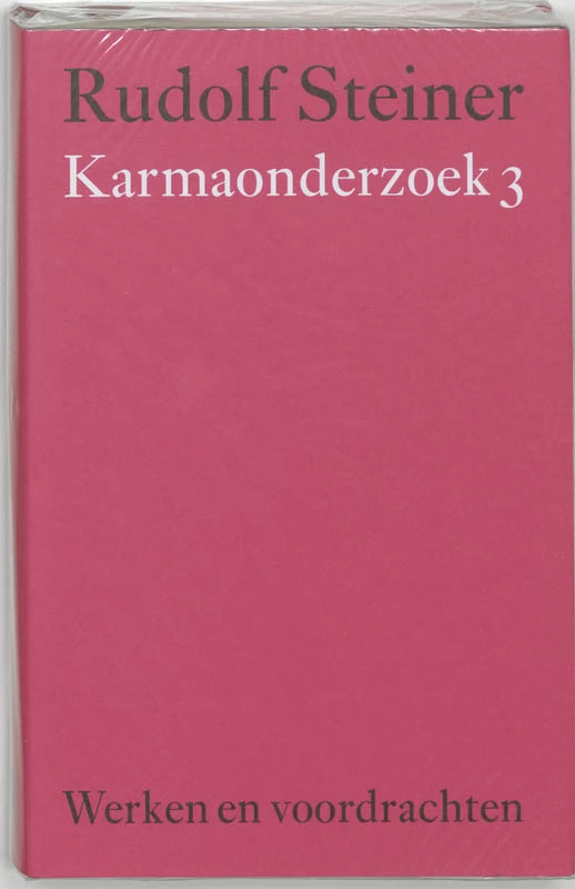 Karmaonderzoek 3 – Rudolf Steiner – boek cover