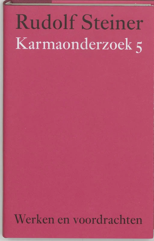 Karmaonderzoek 5 – Rudolf Steiner – boek cover