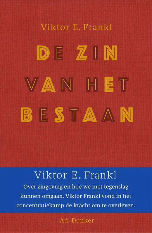 De zin van het bestaan – Viktor Frankl – boek cover