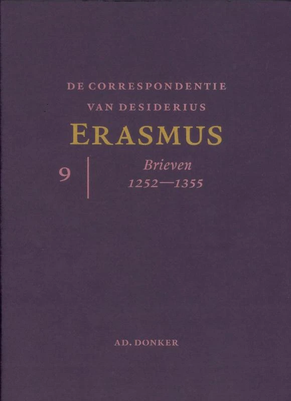 De correspondentie van Desiderius Erasmus – Jan Bedaux – boek cover