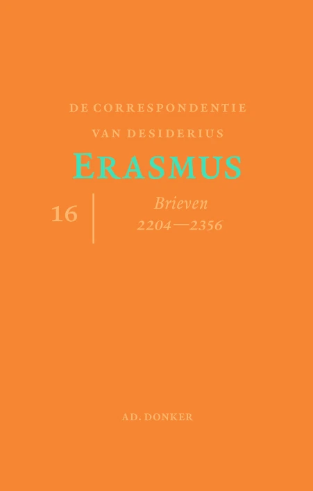 De correspondentie van Desiderius Erasmus – boek cover