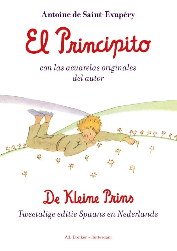 El Principito/De kleine prins – Antoine de Saint-Exupéry – boek cover