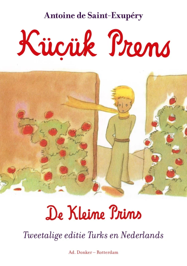De kleine prins /Kücük Prens – Antoine de Saint-Exupéry – boek cover
