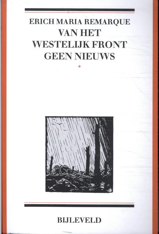 Van het westelijk front geen nieuws – Erich Maria Remarque – boek cover