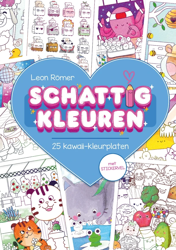 Schattig kleuren – Leon Römer – boek cover