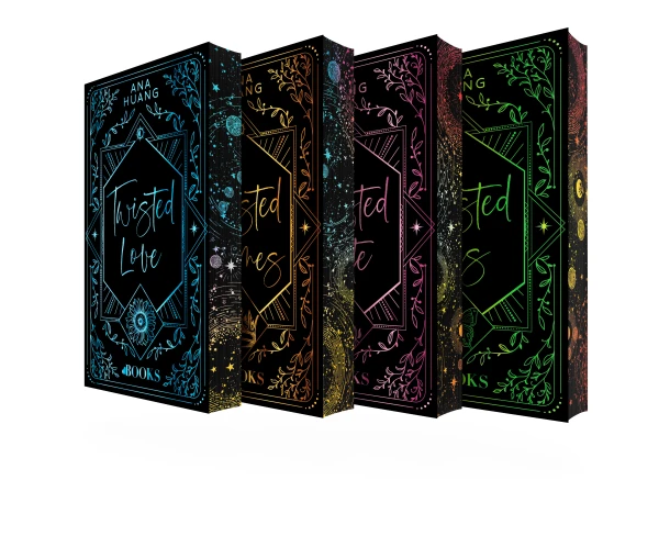 Limited edition Twisted Love Games Hate Lies set sprayed edges – Ana Huang – boek cover