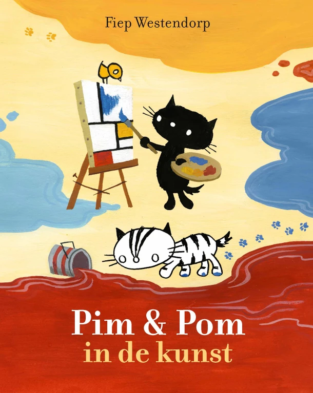 Pim & Pom in de kunst – Tingue Dongelmans – boek cover