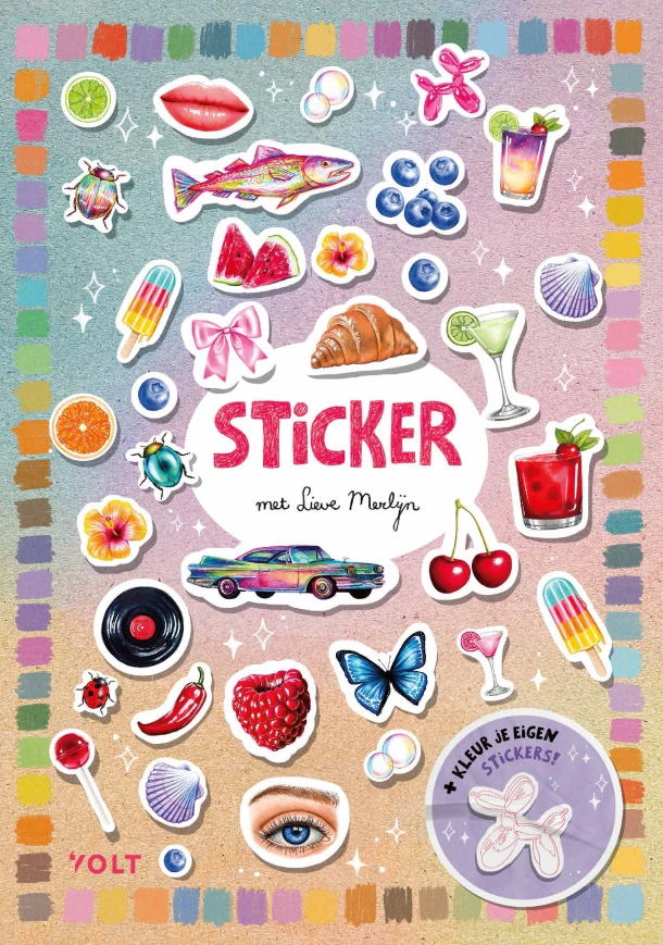 Sticker met Lieve Merlijn – Lieve Merlijn van Eijden – boek cover