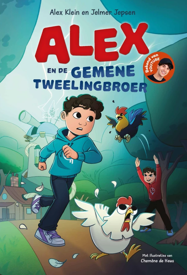 Alex en de gemene tweelingbroer – Alex Klein – boek cover