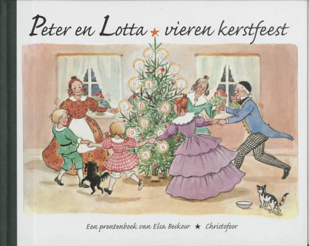 Peter en Lotta vieren kerstfeest – E. Beskow – boek cover