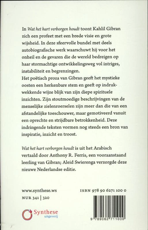 Wat het hart verborgen houdt – Kahlil Gibran – boek cover