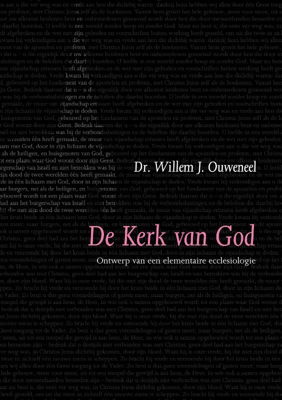 De kerk van God Ontwerp van elementaire ecclesiologie – W.J. Ouweneel – boek cover