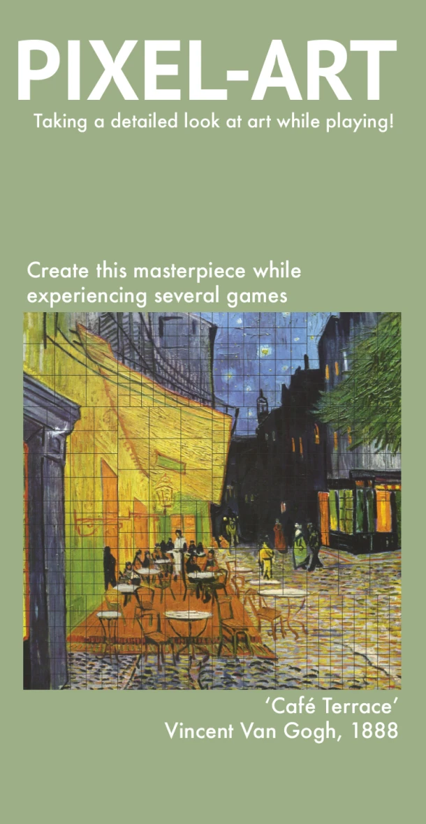 Pixel-Art Game: Café Terrace at Night – Vanessa Catalano – boek cover