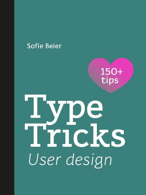 Type Tricks: User Design – Sofie Beier – boek cover