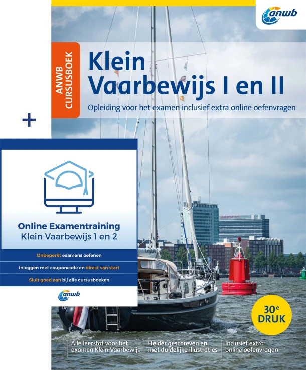 ANWB Cursusboek Klein Vaarbewijs I en II – Eelco Piena – boek cover