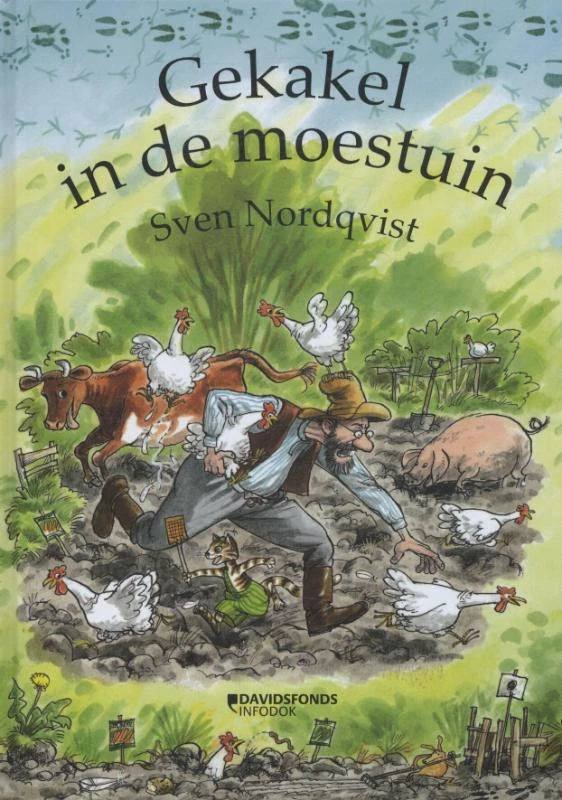 Gekakel in de moestuin – Sven Nordqvist – boek cover