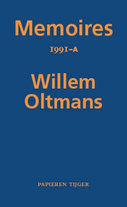 Memoires 1991-A – Willem Oltmans – boek cover