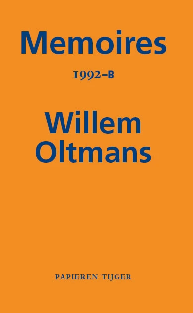 Memoires 1992-B – Willem Oltmans – boek cover