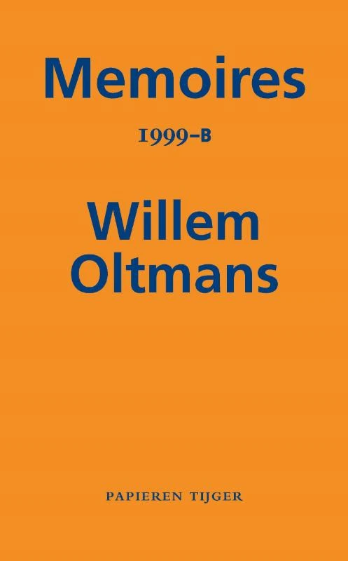 Memoires 1999-B – Willem Oltmans – boek cover