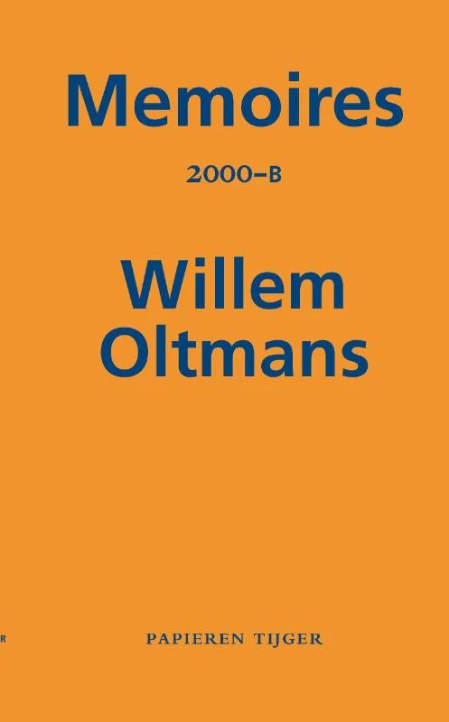 Memoires 2000-B – Willem Oltmans – boek cover