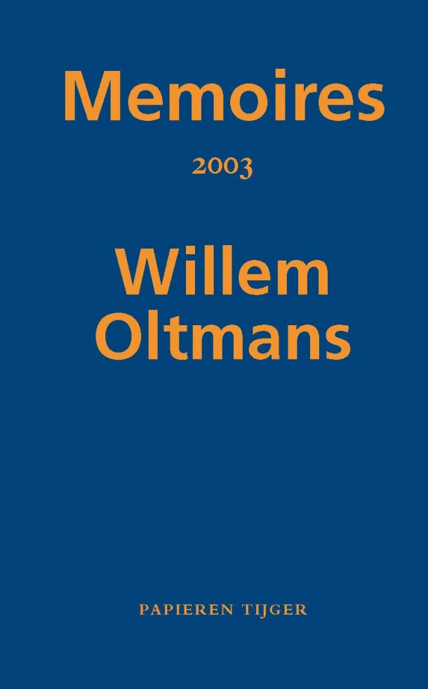 Memoires 2003 – Willem Oltmans – boek cover