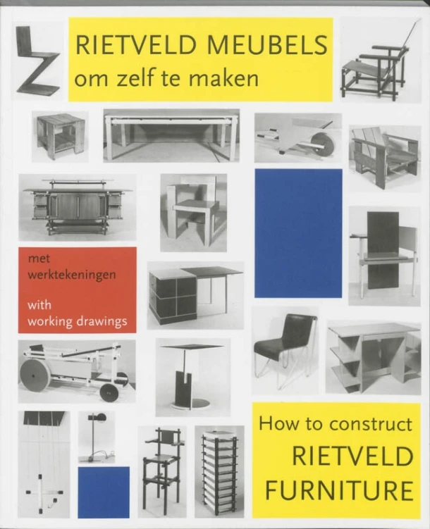 Rietveld meubels om zelf te maken = How to construct Rietveld furniture – P. Drijver – boek cover