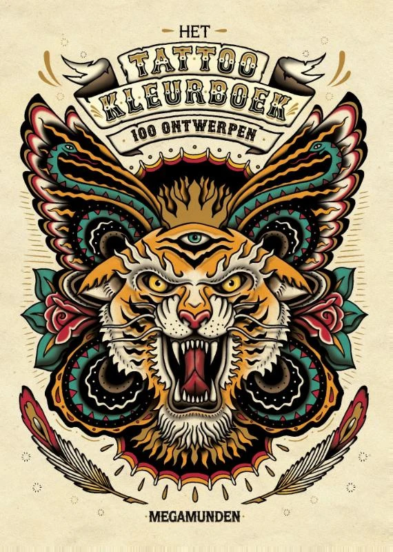 Het tattoo kleurboek – Megamunden – boek cover