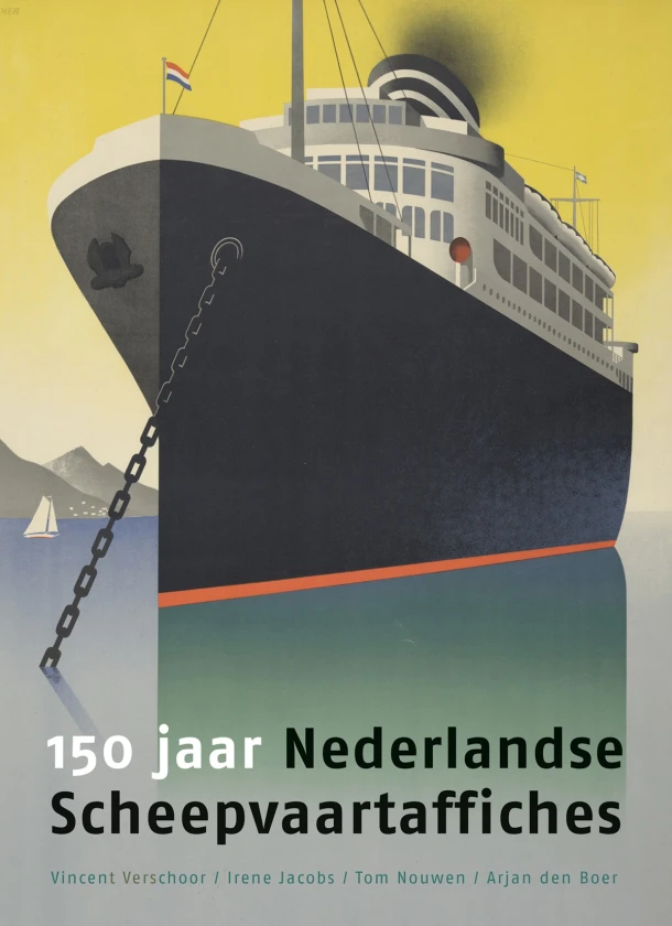 150 jaar Nederlandse Scheepvaartaffiches – Vincent Verschoor – boek cover