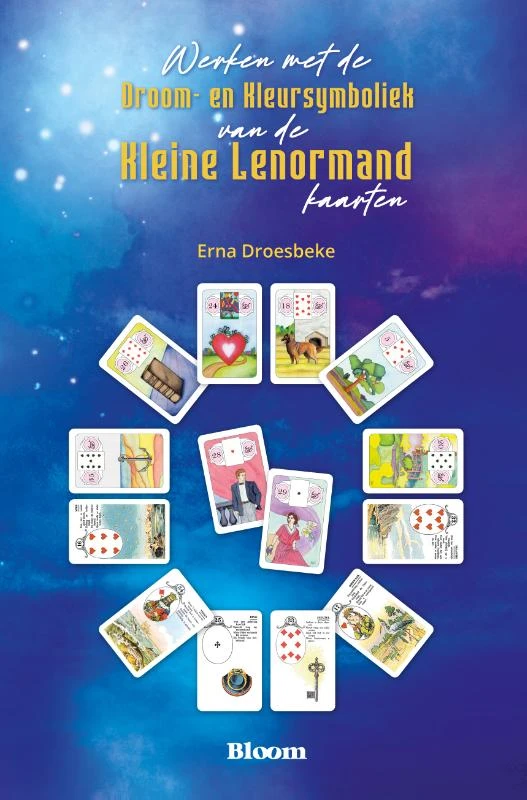 Werken met de droom- en kleursymboliek van de kleine lenormandkaarten – Erna Droesbeke – boek cover