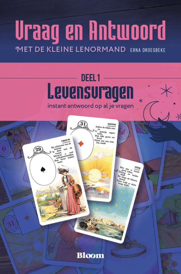 Vraag en Antwoord van Levensvragen met de Kleine Lenormand Deel 1 – Erna Droesbeke – boek cover