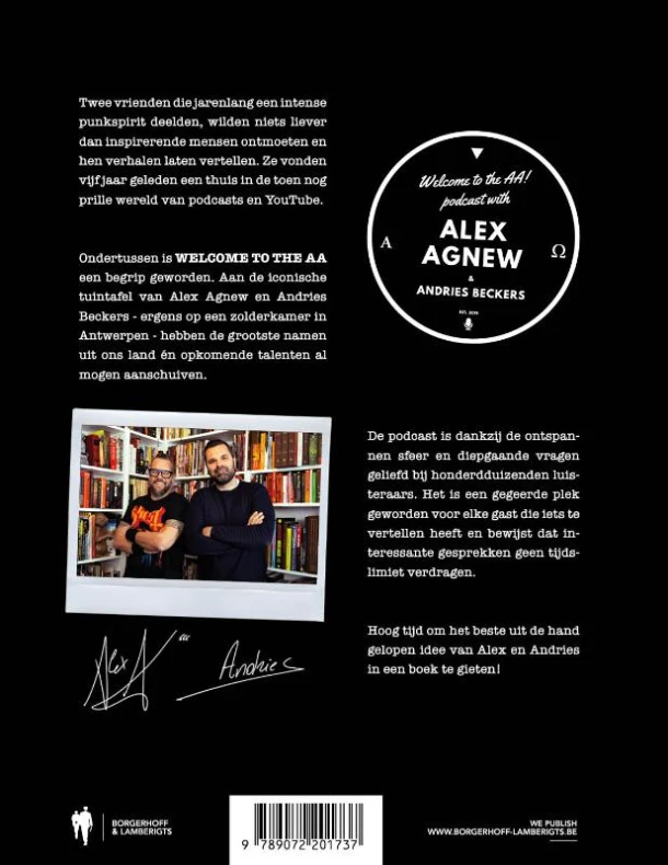 5 years of welcome to the AA – Alex Agnew – boek cover