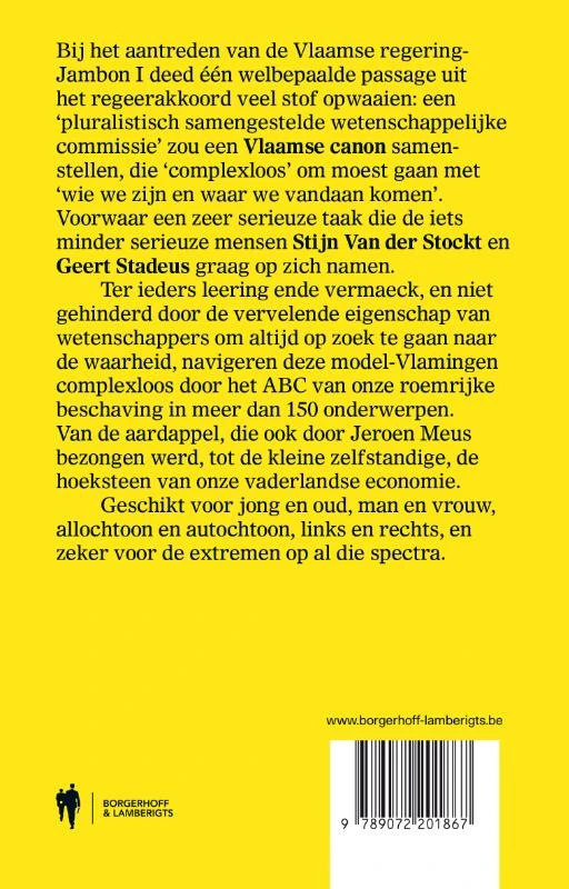 De Vlaamse canon – Geert Stadeus – boek cover