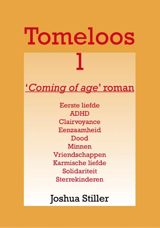 Tomeloos – Joshua Stiller – boek cover