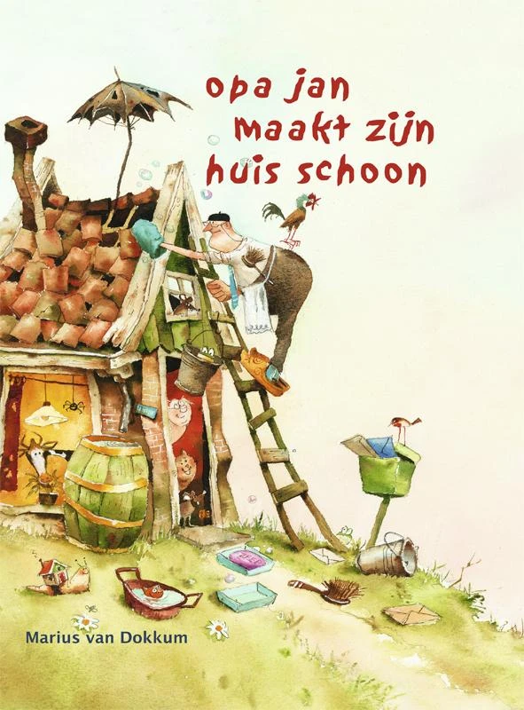 Opa Jan maakt zijn huis schoon – Marius van Dokkum – boek cover