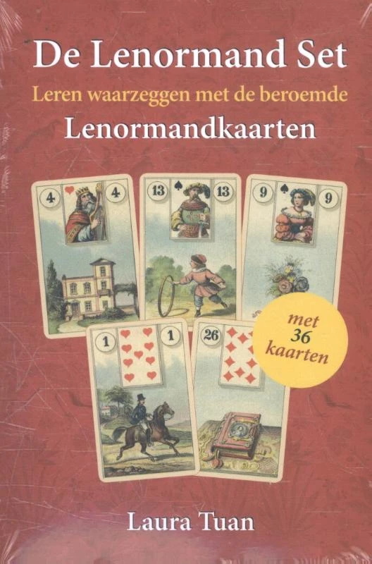 De Lenormand Set (boek + 36 kaarten) – Laura Tuan – boek cover