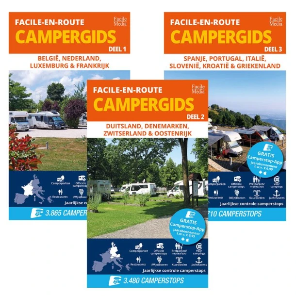 Facile-en-Route Campergids Deel 1/2/3 – boek cover