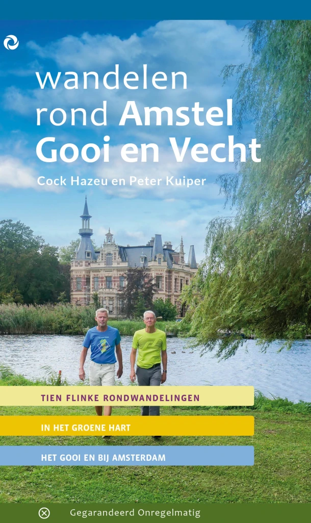 Wandelen rond Amstel Gooi en Vecht – Cock Hazeu – boek cover