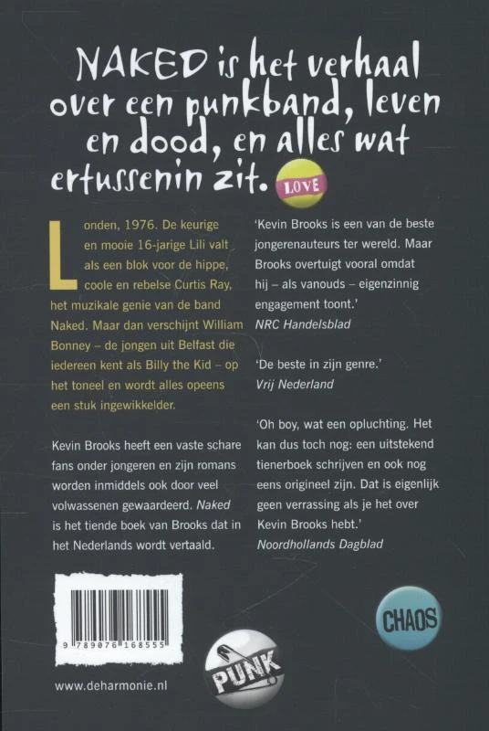 Naked – Kevin Brooks – boek cover