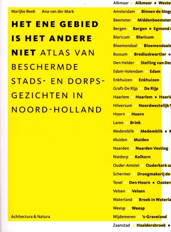 Het ene gebied is het andere niet – M. Beek – boek cover