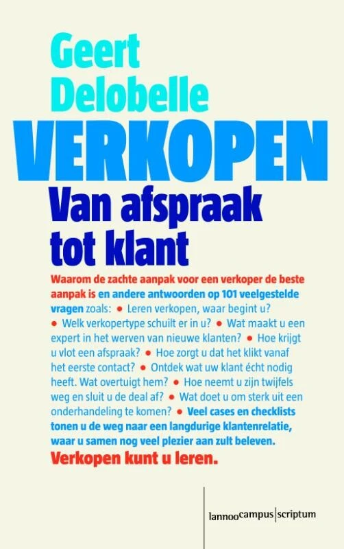 Verkopen – Geert Delobelle – boek cover