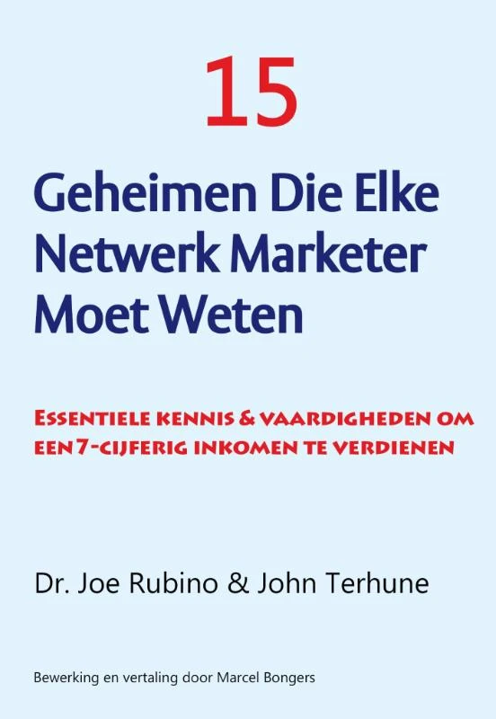 15 geheimen die elke netwerk marketer moet weten – Joe Rubino – boek cover