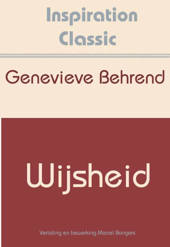 Wijsheid – Genevieve Behrend – boek cover